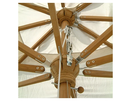 Parasol octogonal (toile Sunbrella écrue)